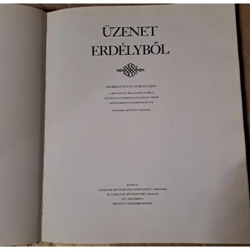 Gubcsi Lajos (szerk.) Üzenet Erdélyből második bővített kiadás