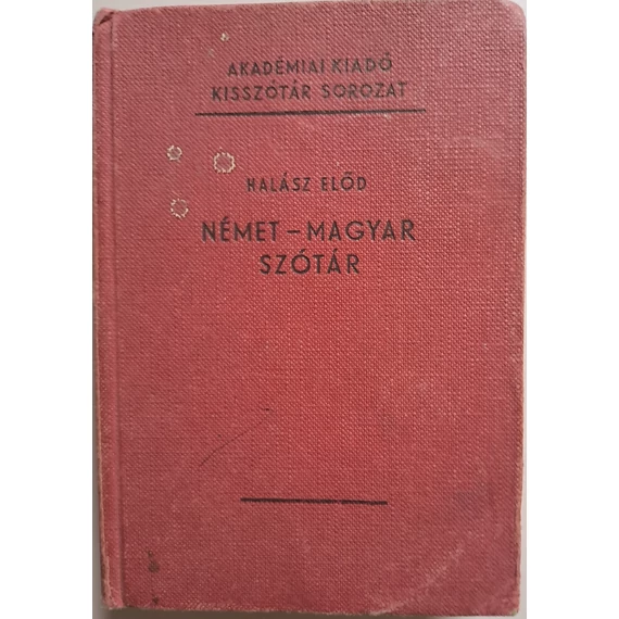 Halász Előd: Német-magyar szótár